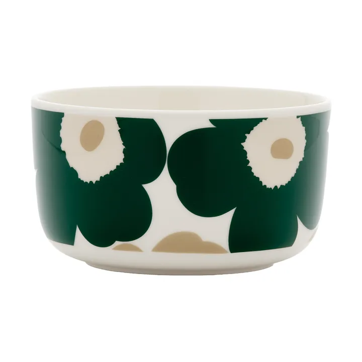 Unikko μπολ 5 dl - Λευκό-dark green-μπεζ-light sand - Marimekko
