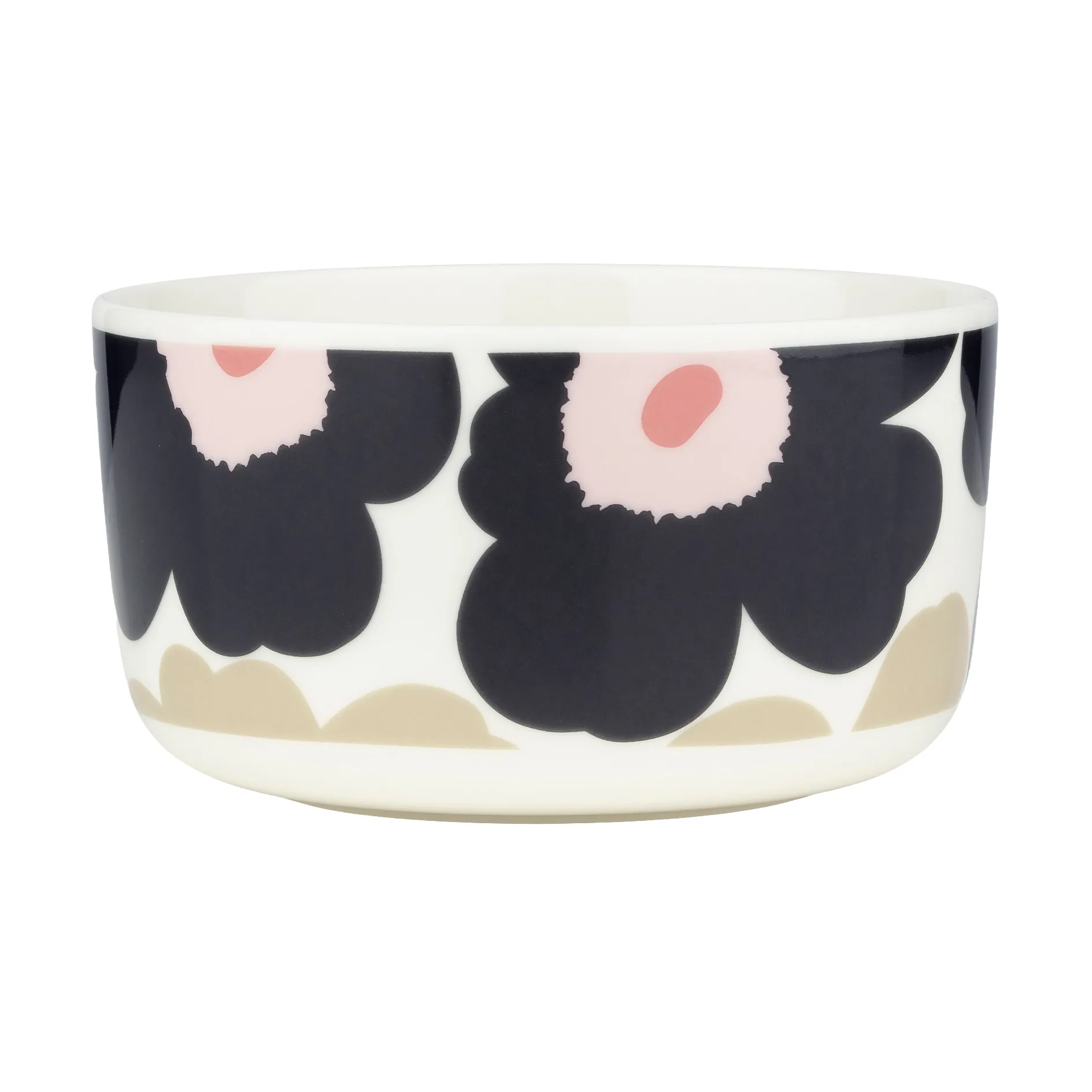 Unikko μπολ 5 dl, Off white-charcoal-sand-pink Marimekko