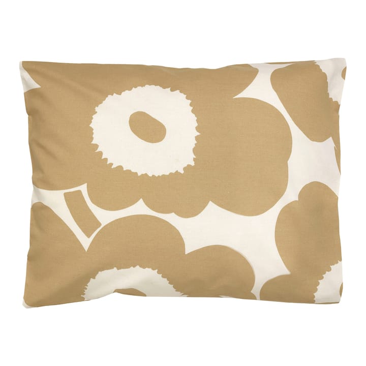 Unikko μαξιλαροθήκη με βαμβακερό τελείωμα 50x60 cm, Μπεζ Marimekko