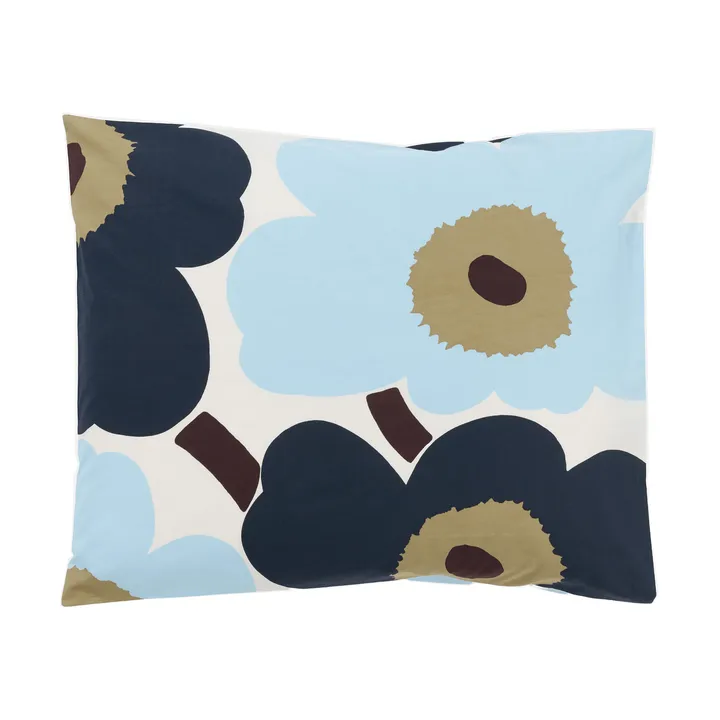 Unikko μαξιλαροθήκη 50x60 εκ. - Off white-blueberry-cold blue - Marimekko