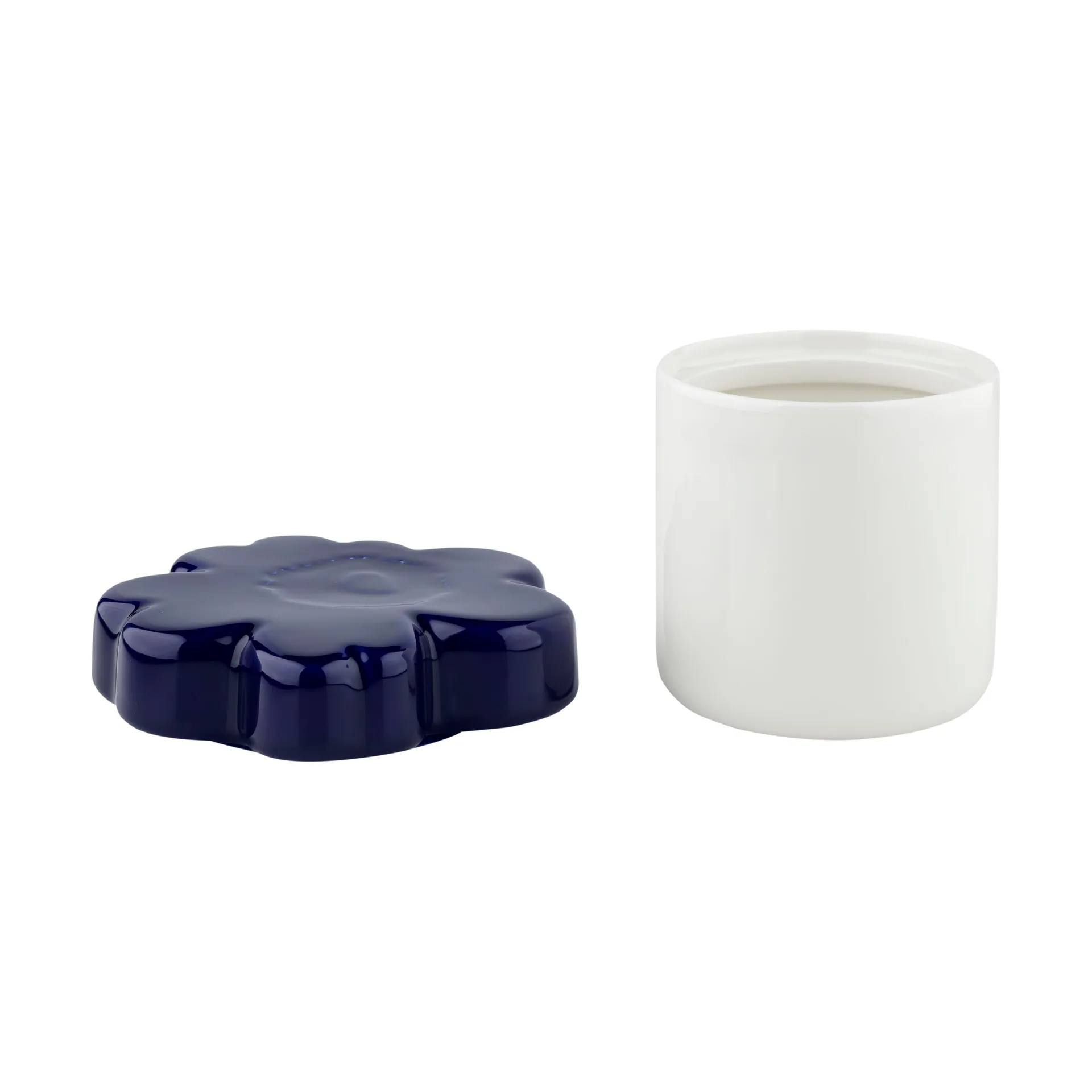 Βάζο Unikko 60η επέτειος Ø6.5x15.5 cm, White-d. blue Marimekko