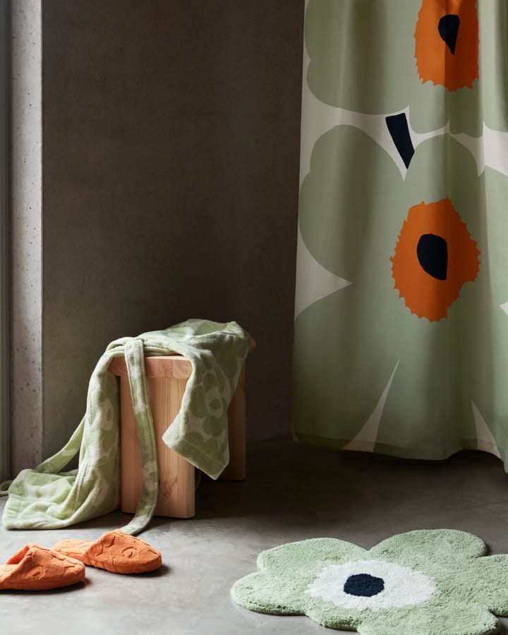 Χαλάκι μπάνιου Unikko 73x74 cm, Sage-off white Marimekko