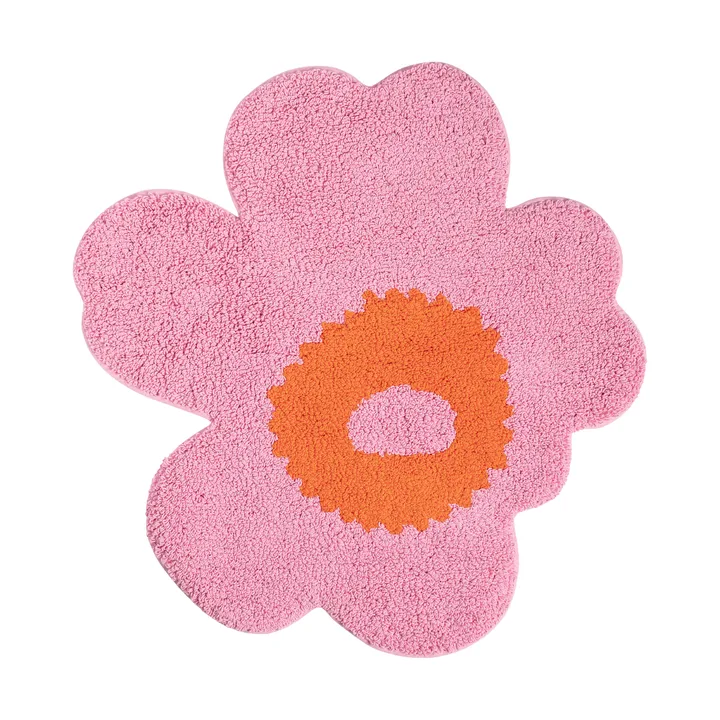 Χαλάκι μπάνιου Unikko 73x74 εκ. - Pink-orange - Marimekko