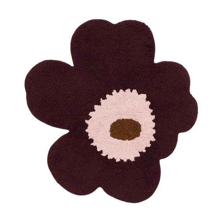 Χαλάκι μπάνιου Unikko 73x74 εκ. - Plum-pink-toffee - Marimekko