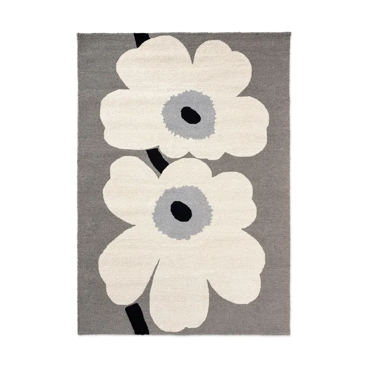 Unikko anniversary πατάκι εξωτερικού χώρου - Grey, 200x280 εκ. - Marimekko