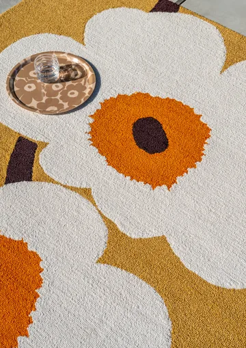 Unikko anniversary πατάκι εξωτερικού χώρου - Honey, 160x230 εκ. - Marimekko