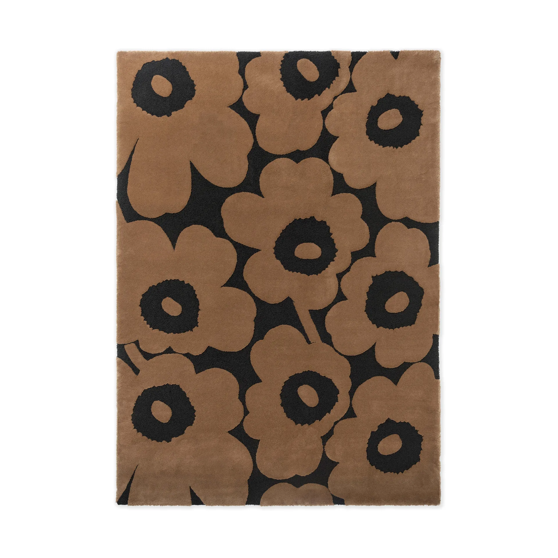 Μάλλινο χαλί Unikko, Beige, 170x240 cm Marimekko