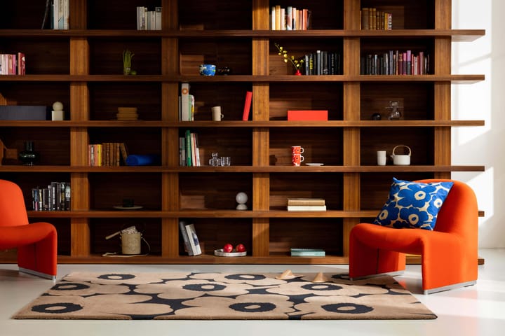 Μάλλινο χαλί Unikko, Beige, 170x240 cm Marimekko