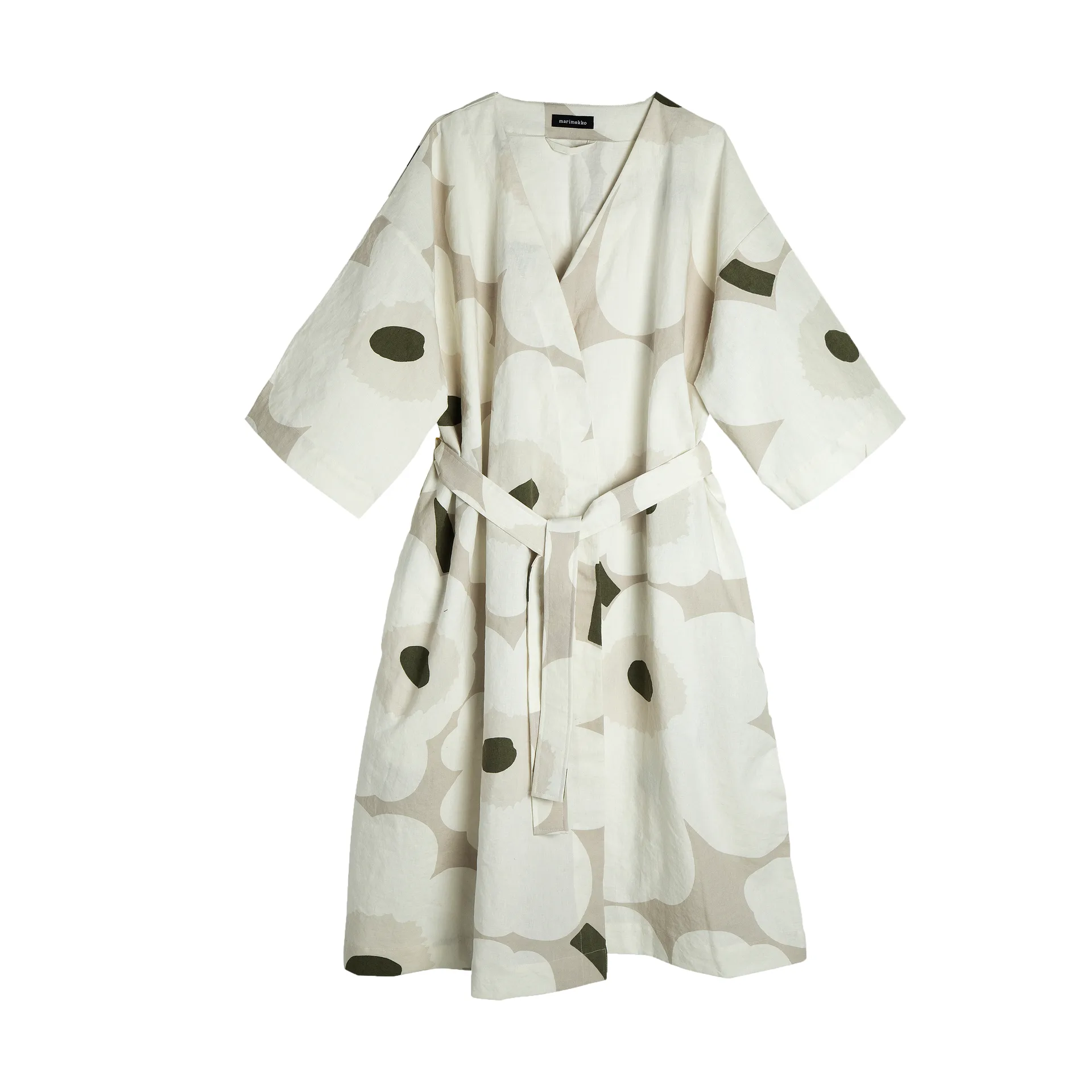 Unikko μπουρνούζι, Beige-white-green, S/M Marimekko