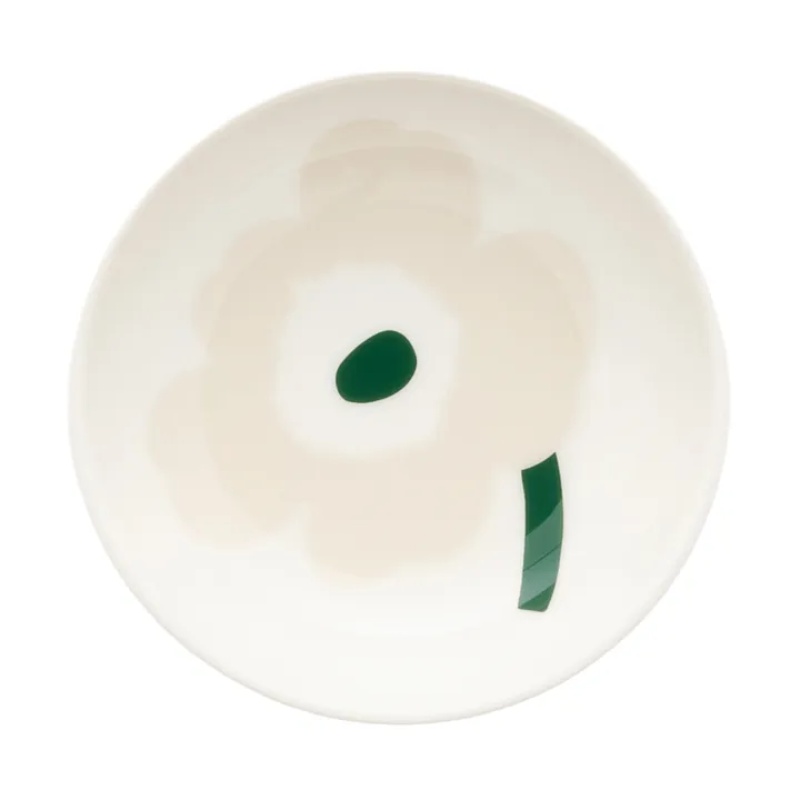 Unikko βαθύ πιάτο - Beige-white-light sand-dark green - Marimekko