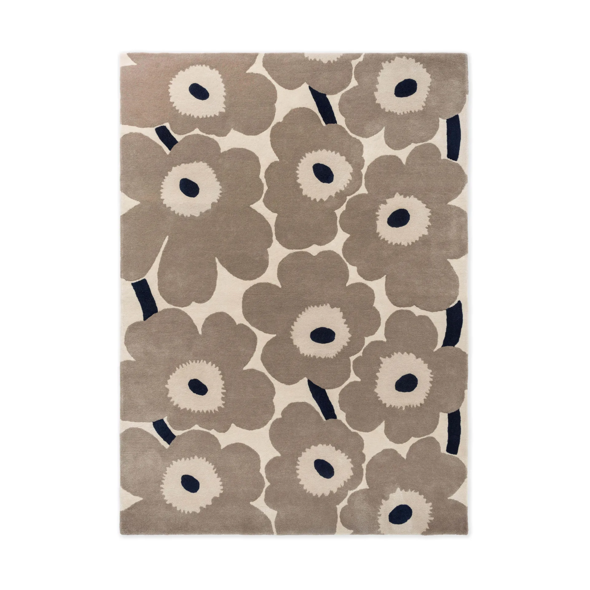 Μάλλινο χαλί Unikko, Greige, 200x280 cm Marimekko