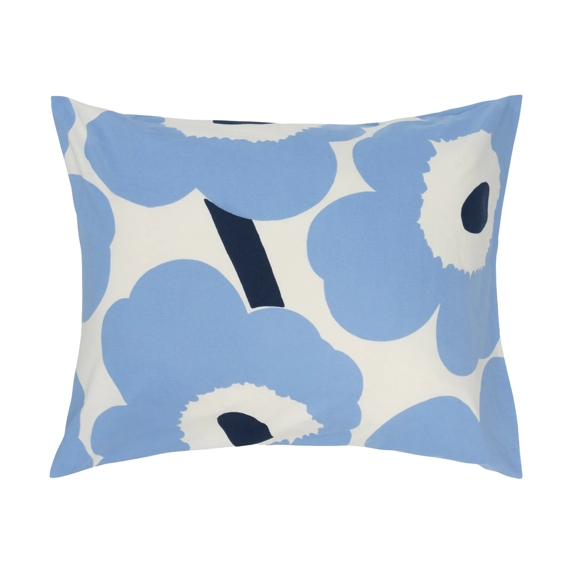 Unikko jersey μαξιλαροθήκη, Off white, light blue, navy, 50x60 εκ. Marimekko