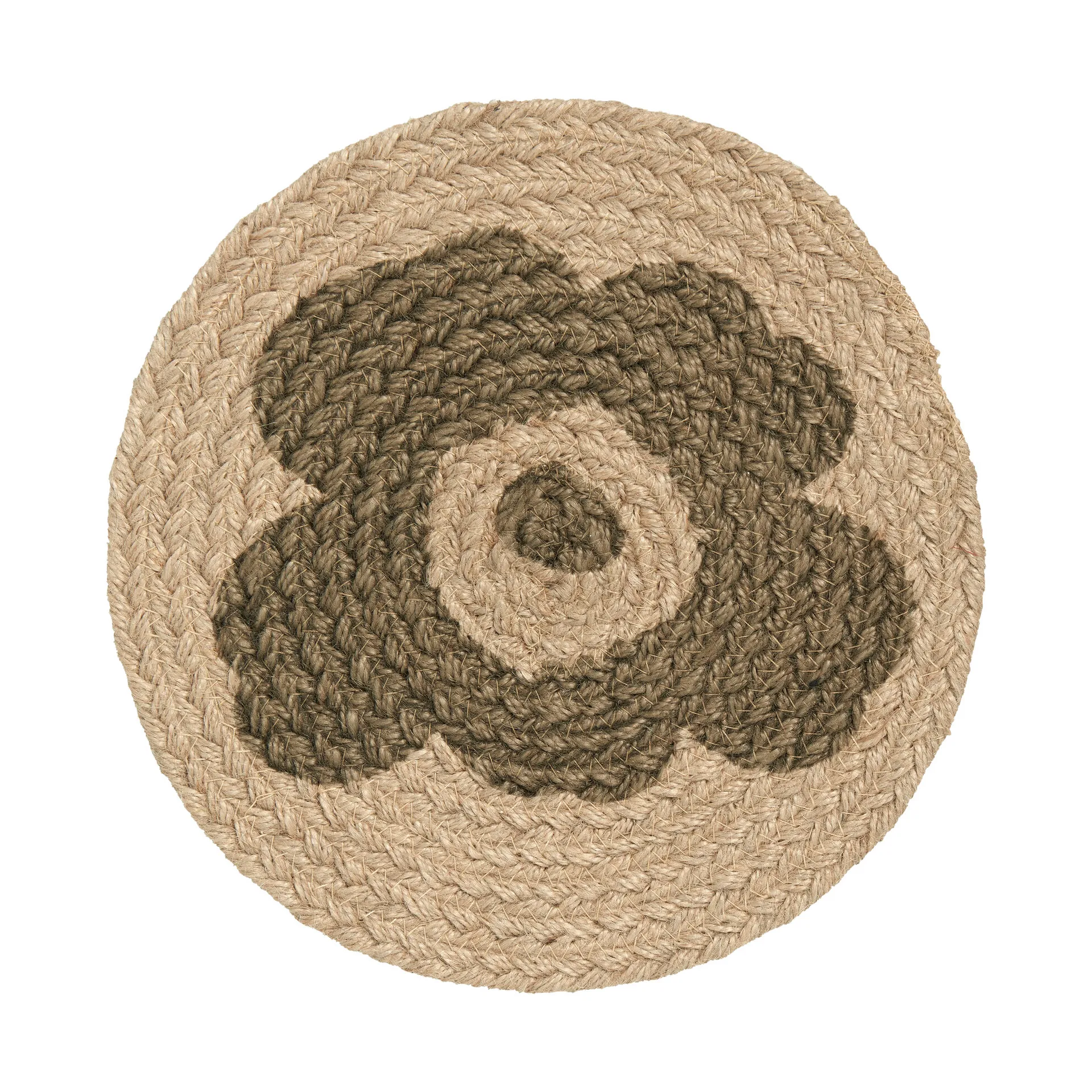 Unikko γάντι φούρνου jute Ø 25 cm, Μπεζ-πράσινο Marimekko