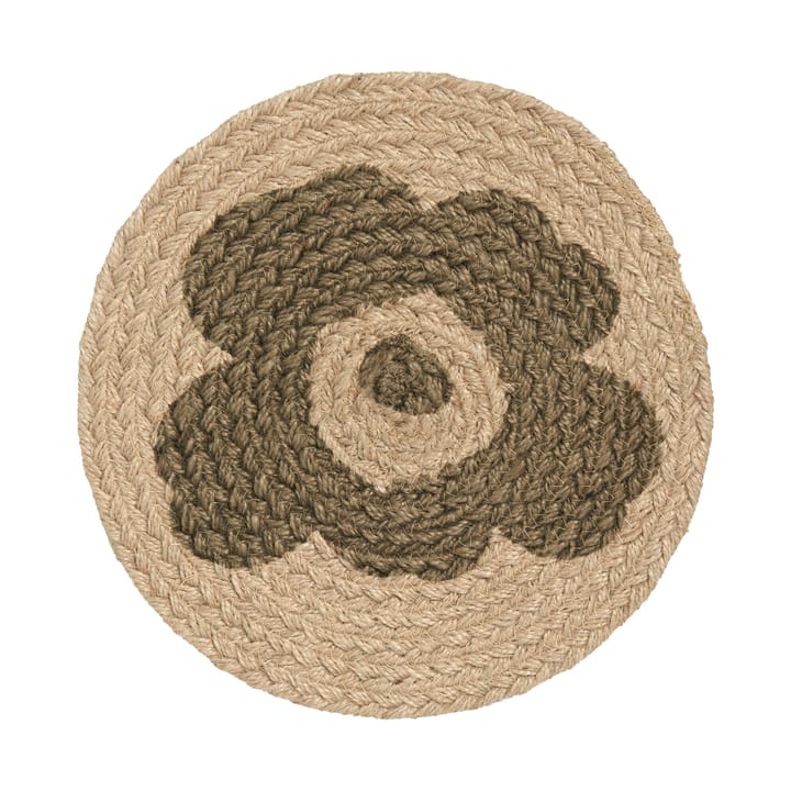 Unikko γάντι φούρνου jute Ø 25 cm - Μπεζ-πράσινο - Marimekko