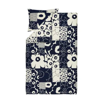 Unikko kollaasi παπλωματοθήκη 150x210 cm - Off-white-dark blue - Marimekko