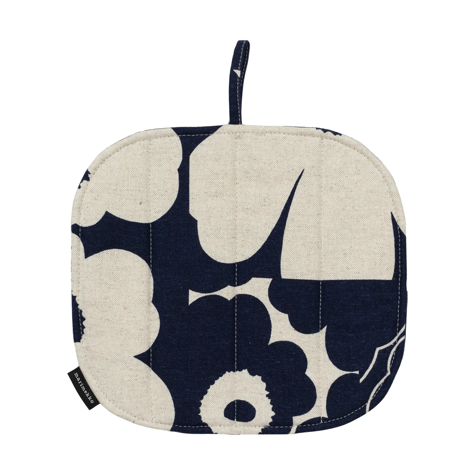 Unikko kollaasi πιάστρα κατσαρόλας 21.5x21.5 cm, Linen-dark navy Marimekko