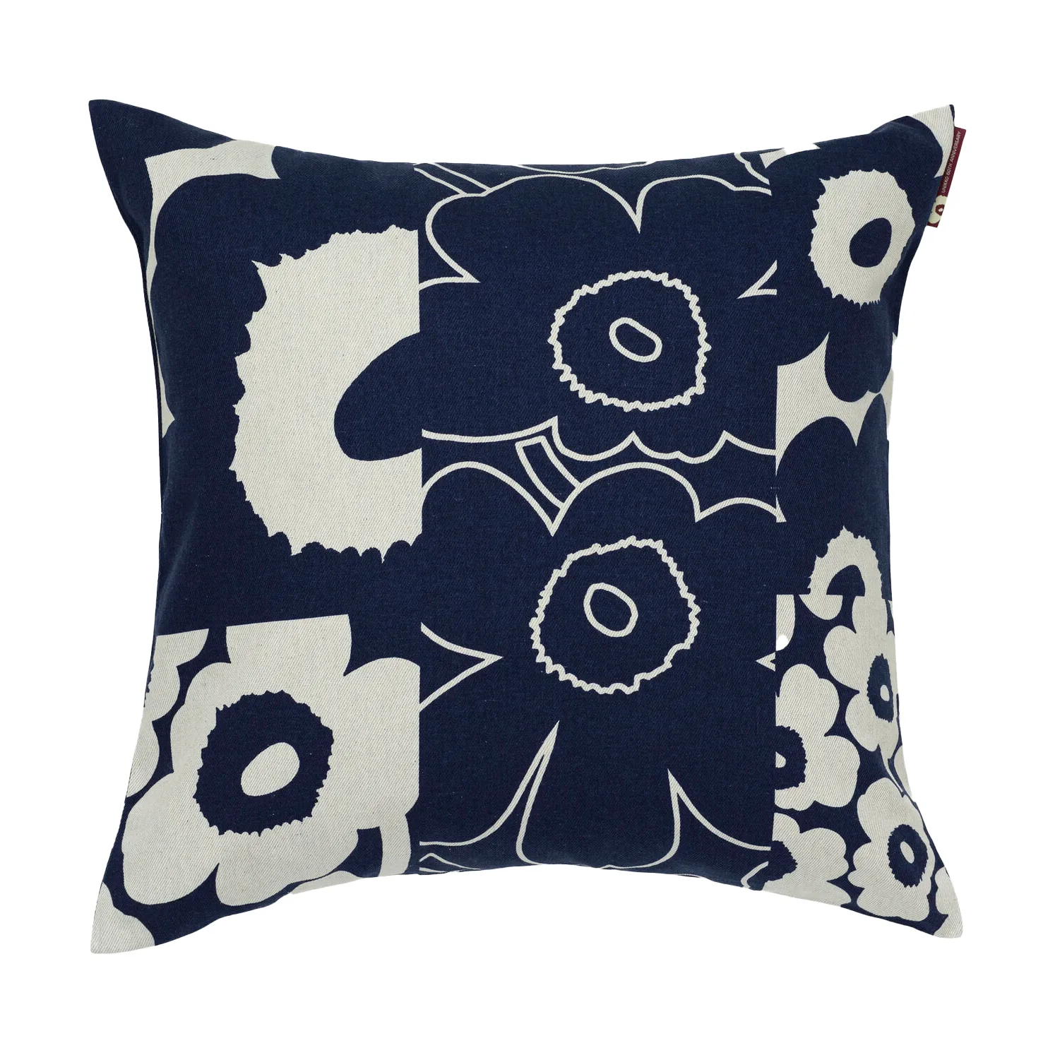 Unikko kollaasi κάλυμμα μαξιλαριού 50x50 cm, Linen-dark blue Marimekko