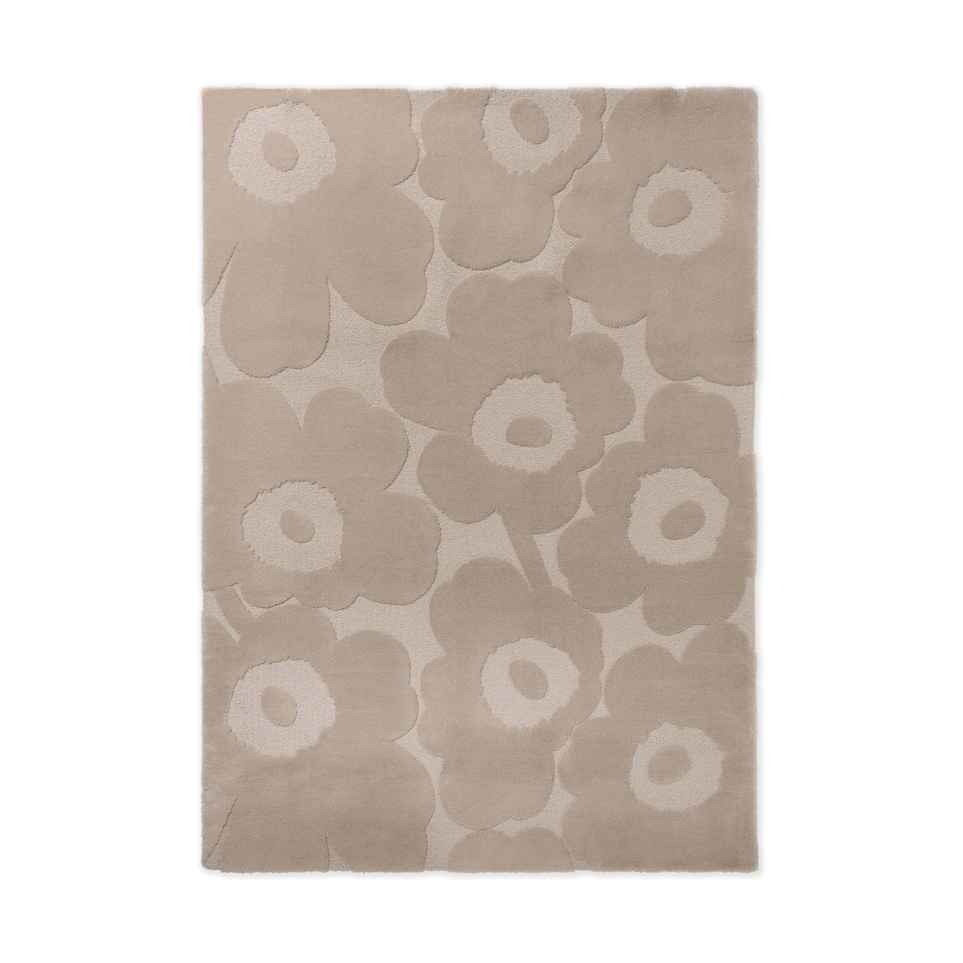 Μάλλινο χαλί Unikko, Light Beige, 140x200 cm Marimekko