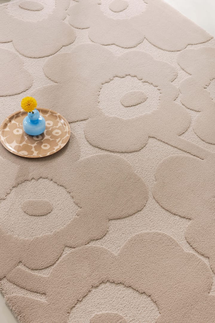 Μάλλινο χαλί Unikko, Light Beige, 140x200 cm Marimekko