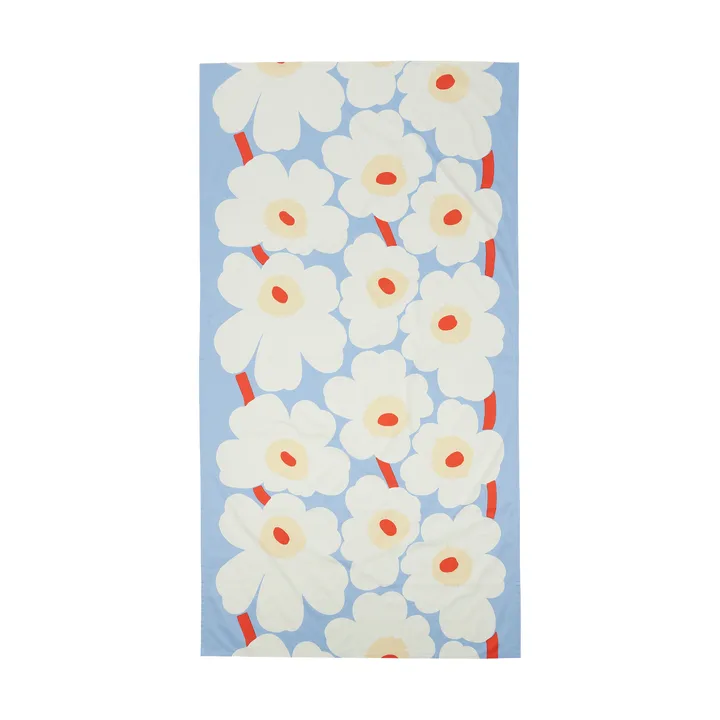 Τραπεζομάντηλο Unikko - Light blue-off white-melon-orange red, 135x250 cm - Marimekko