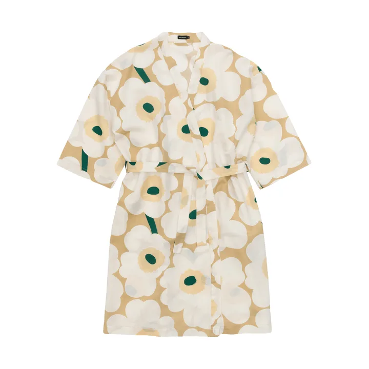 Unikko μπουρνούζι L/XL - Sand-off white-hay-emerald - Marimekko