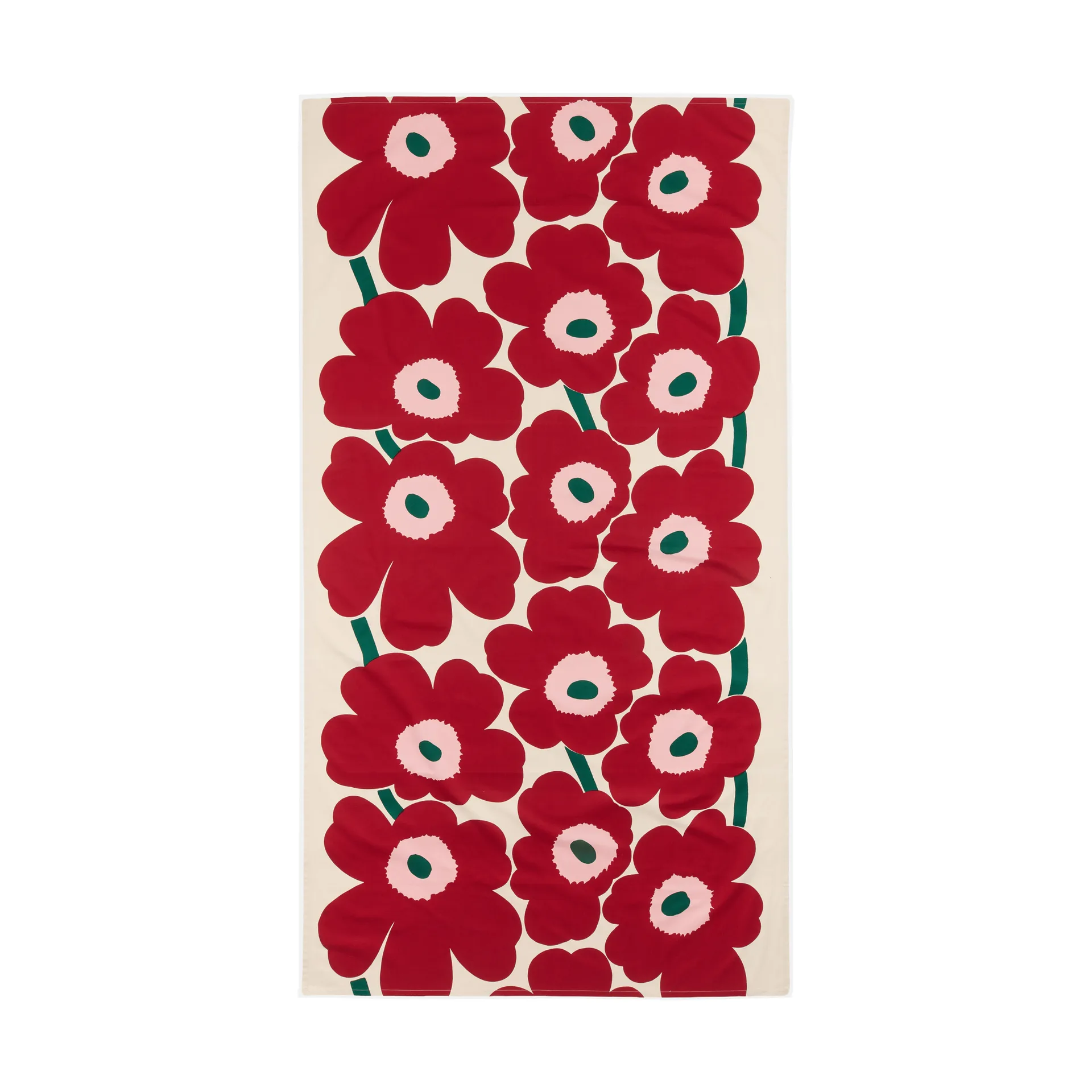 Τραπεζομάντηλο Unikko, Off white-cranberry-rose, 135x250 εκ. Marimekko