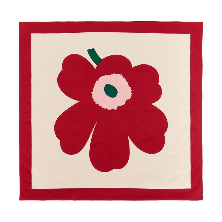 Τραπεζομάντηλο Unikko - Off white-cranberry-rose, 140x140 εκ. - Marimekko
