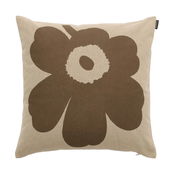 Unikko λινό ύφασμα - Off white-mole - Marimekko