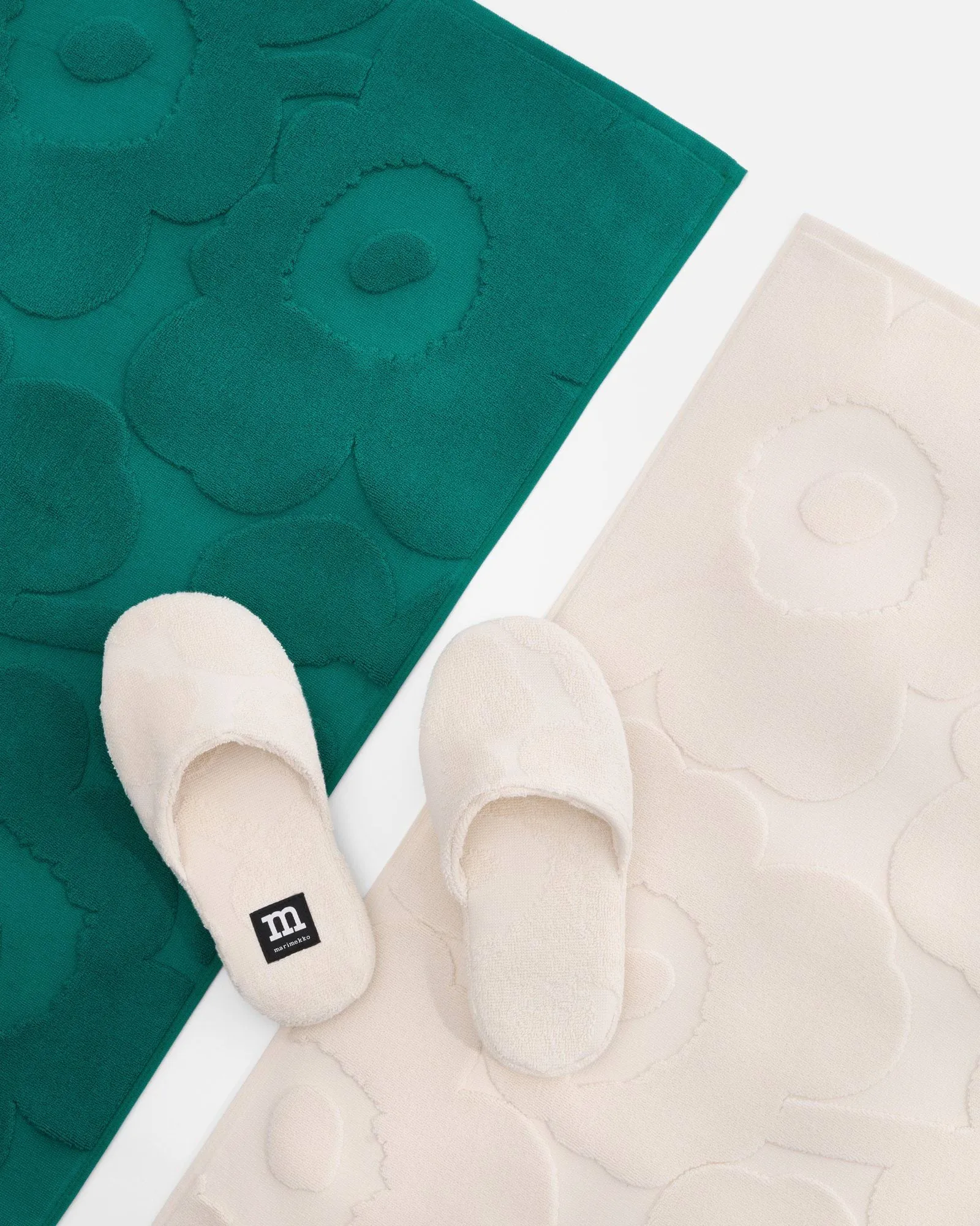 Unikko χαλάκι μπάνιου, Off white Marimekko