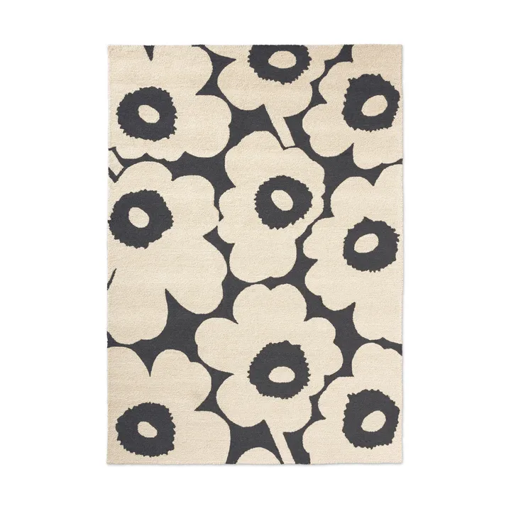 Unikko χαλάκι outdoor - Charcoal-white, 160x230 εκ. - Marimekko