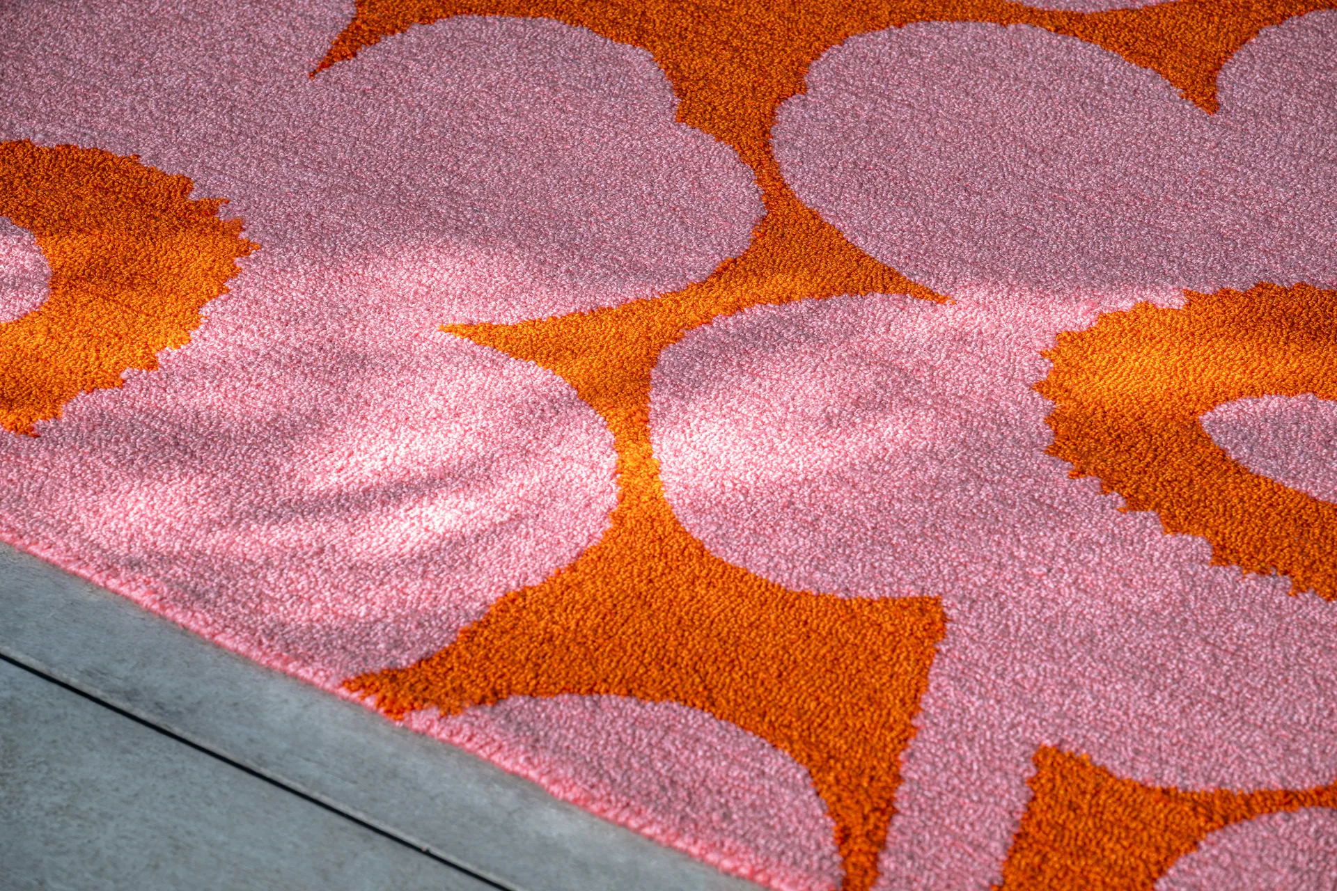 Unikko χαλάκι outdoor, Pink-orange, 140x200 εκ. Marimekko