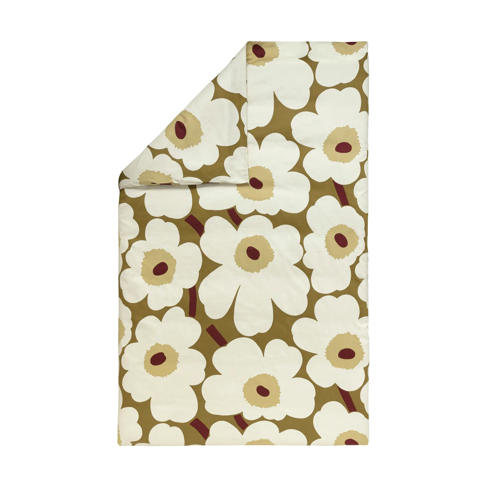 Unikko shape πιάτο 19 εκ., Green umber-cream Marimekko