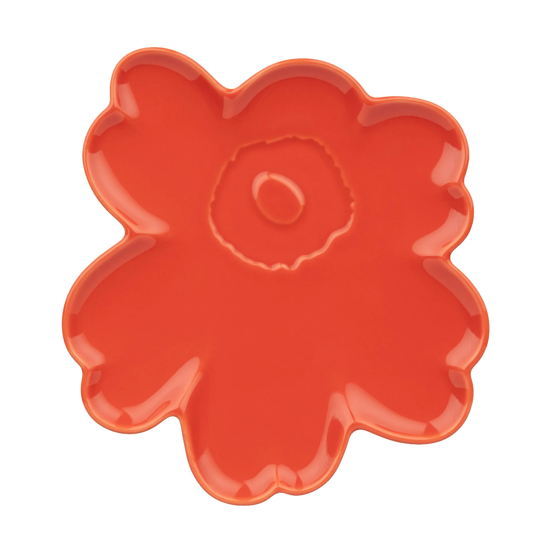 Πιάτο Unikko shape 20 εκ., Orange red Marimekko