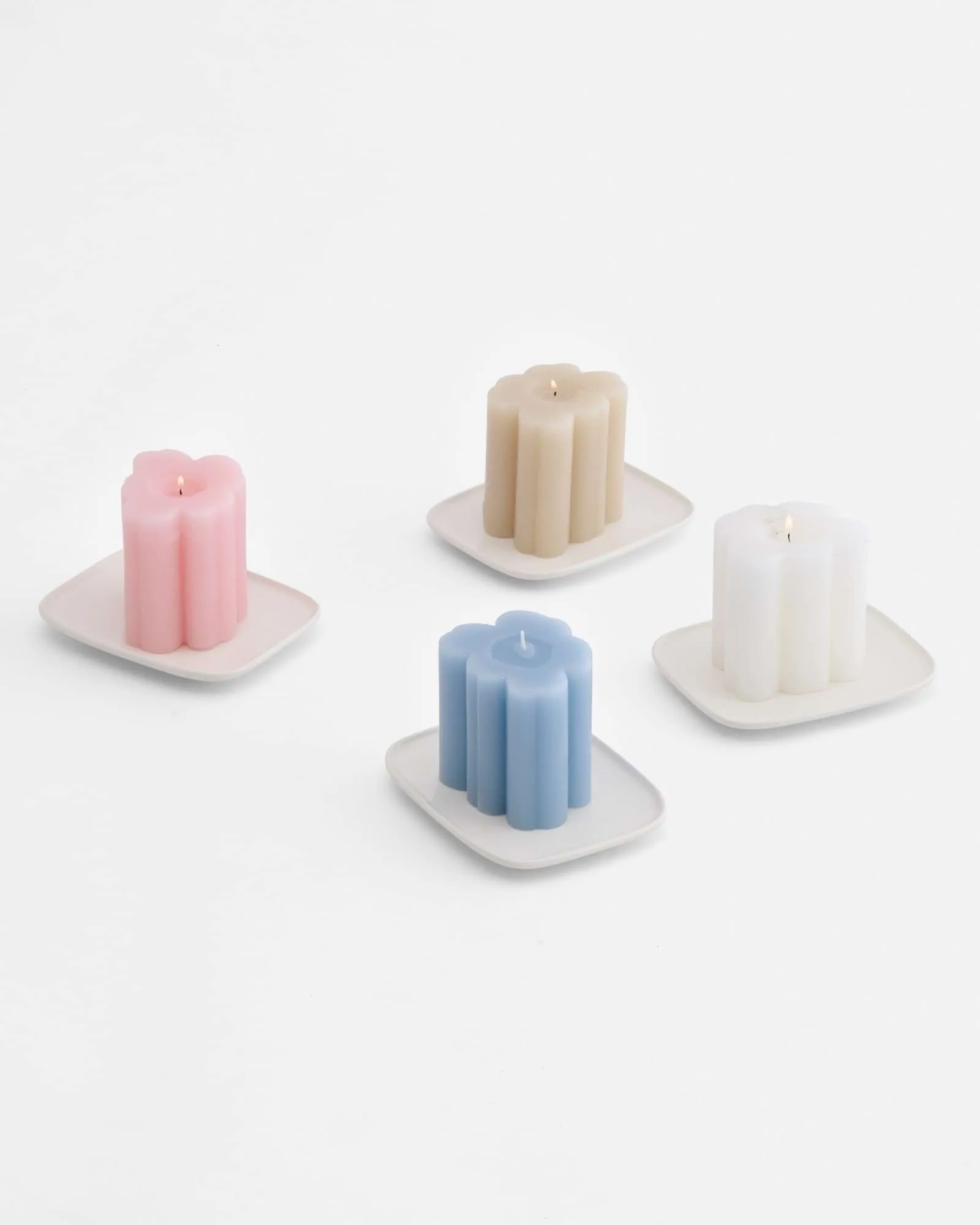 Unikko shape κερί, Λευκό Marimekko