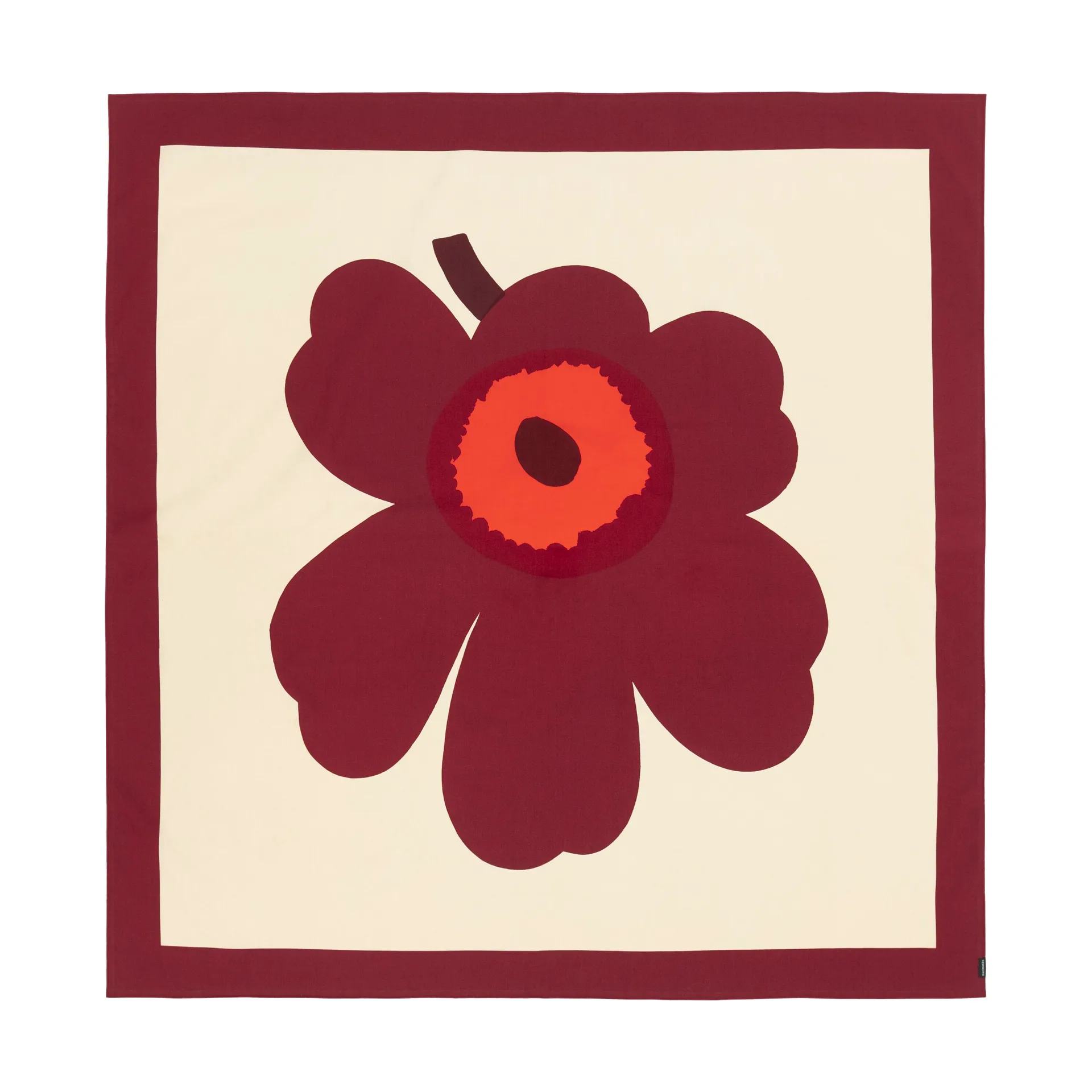 Unikko κουρτίνα μπάνιου, Vanilla-burgundy-red Marimekko