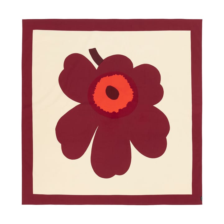Unikko κουρτίνα μπάνιου - Vanilla-burgundy-red - Marimekko