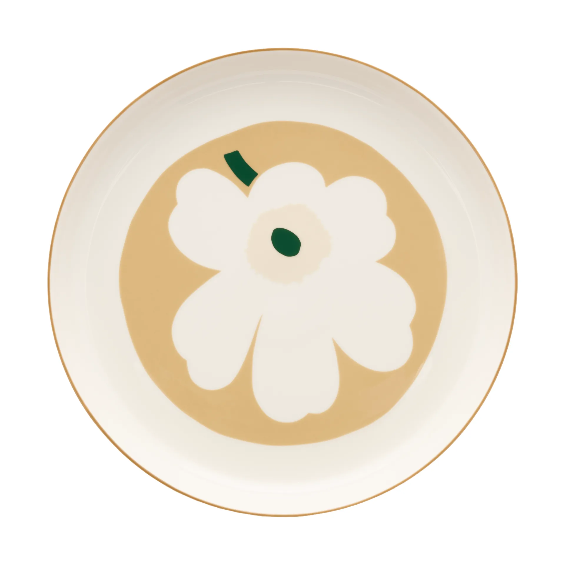 Πιατέλα σερβιρίσματος Unikko, White-beige-light sand-dark green Marimekko
