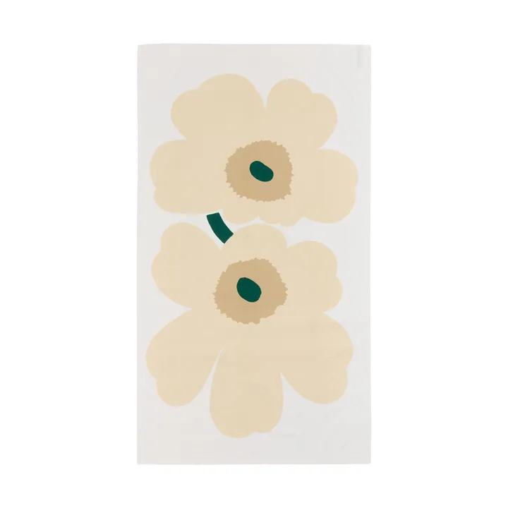 Τραπεζομάντηλο Unikko - White-hay-sand-emerald - Marimekko
