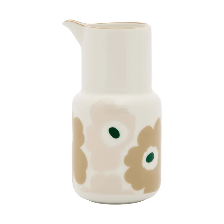 Unikko καράφα - White-light sand-beige-dark green, 0,65 L - Marimekko