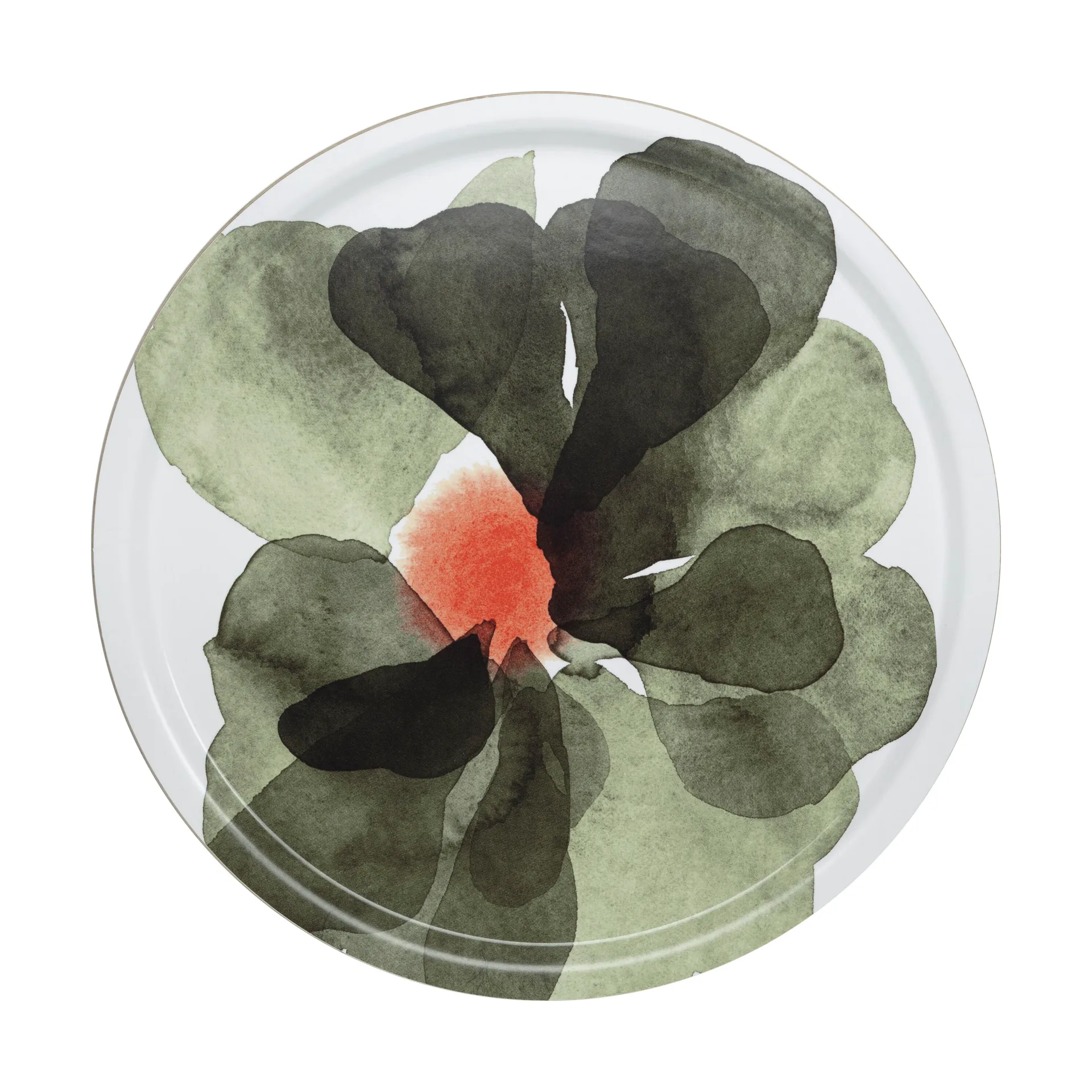 Valssi δίσκος Ø46 εκ., White-forest green-tomato red Marimekko