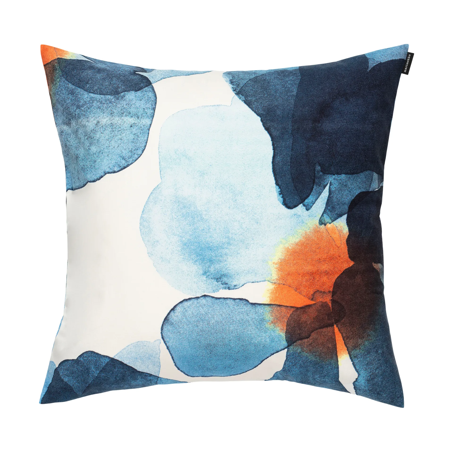 Valssi μαξιλαροθήκη 50x50 cm, White-dark blue-orange Marimekko