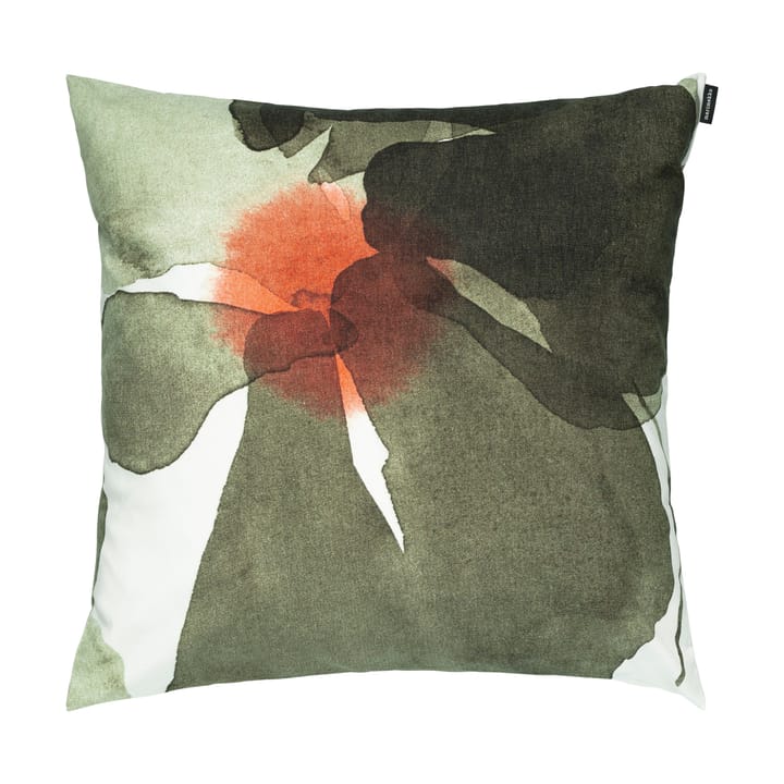 Valssi μαξιλαροθήκη 50x50 cm - White-forest green-tomato red - Marimekko