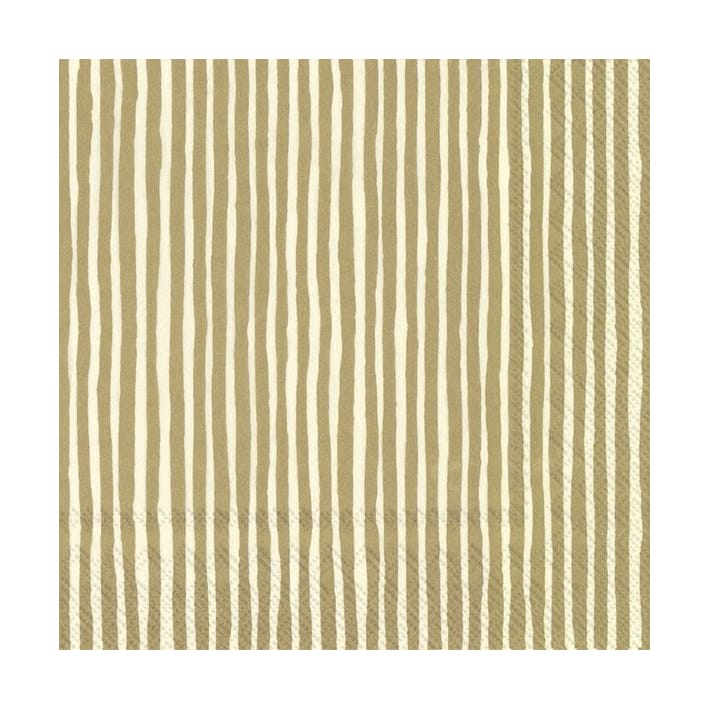 Varvunraita πετσέτα 33x33 cm Συσκευασία 20 τεμαχίων - Gold - Marimekko