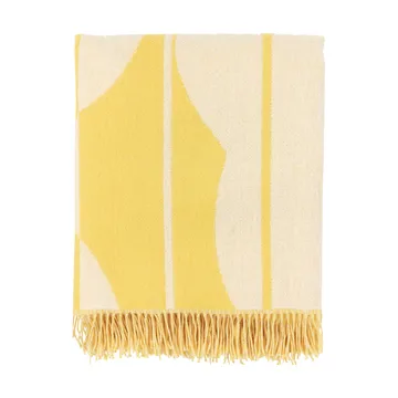 Vesi Unikko μάλλινο ριχτάρι 140x180 cm - Spring yellow-ecru - Marimekko