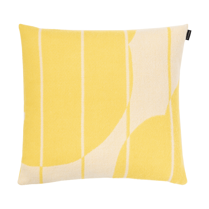 Vesi Unikko κάλυμμα μαξιλαριού μαλλί 50x50 cm - Spring yellow-ecru - Marimekko