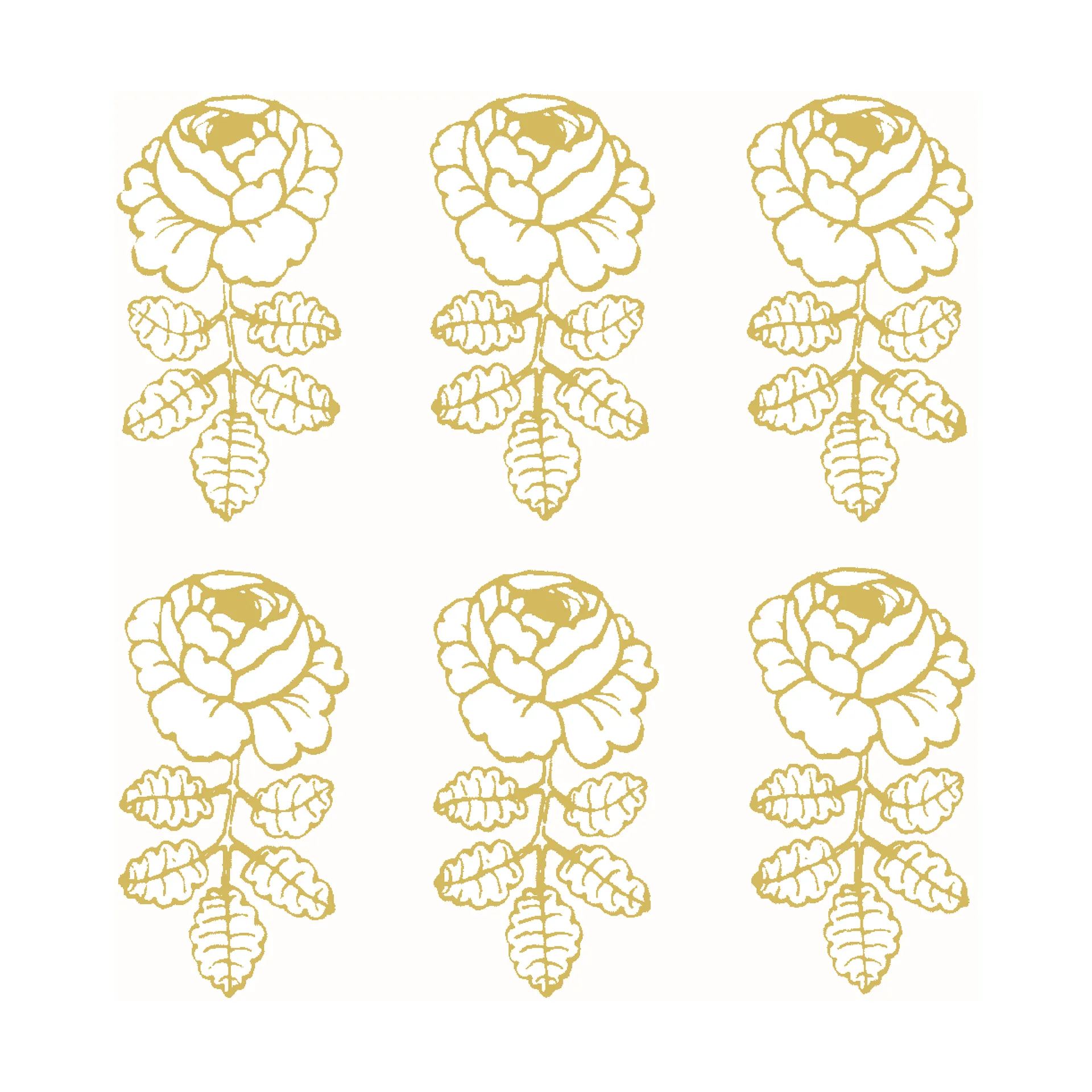 Vihkiruusu πετσέτα 33x33 cm Συσκευασία 20 τεμαχίων, Gold-white Marimekko