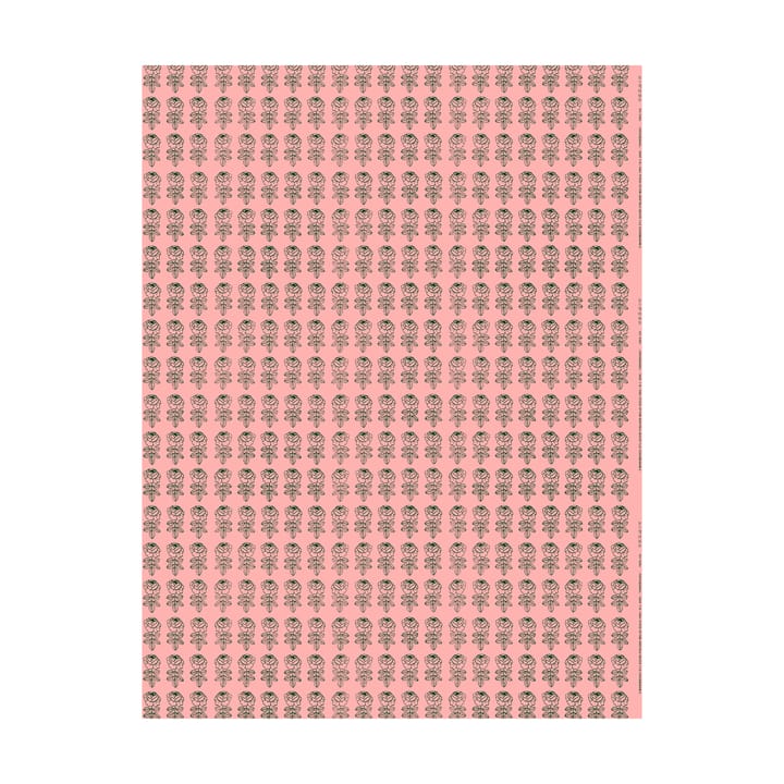 Υφασμα Vihkiruusu - Light pink-dark green - Marimekko
