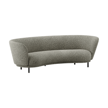 Dandy 3-θέσιος καναπές - Black oak - Kirkby Design, Spiral - 23 Monochrome - Massproductions