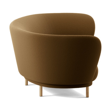 Dandy 3-θέσιος καναπές - Black oak - Kirkby Design, Spiral - 23 Monochrome - Massproductions