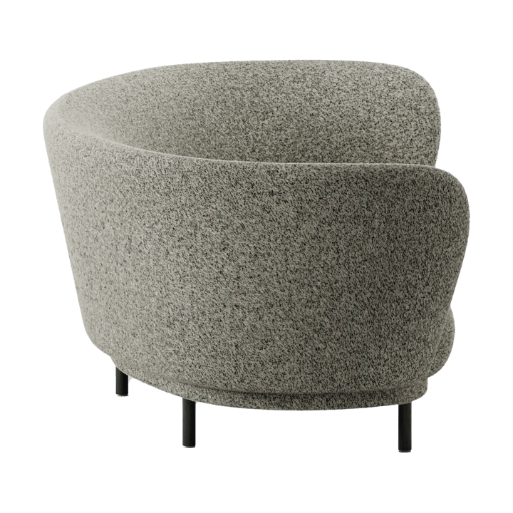 Dandy 3-θέσιος καναπές, Black oak - Kirkby Design, Spiral - 23 Monochrome Massproductions